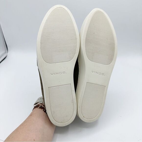 Vince Women’s Garvey 2 Genuine Shearling Lined Slip-On Sneaker Sz 6 - Picture 11 of 12